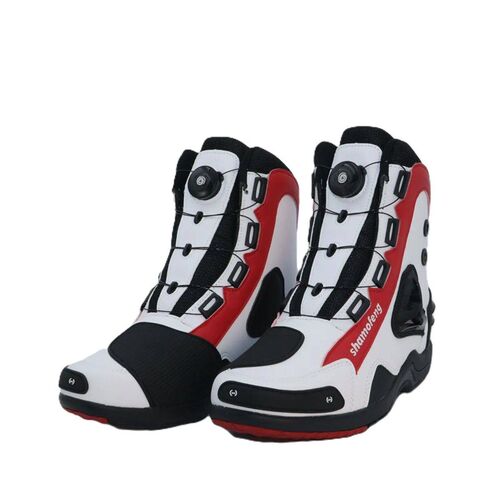 Motorcycle Shoes Men Racing Bike Boots Breathable Sreet Ridi
