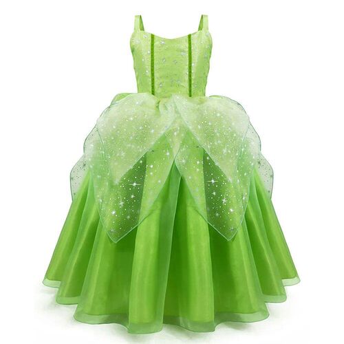 Tinkerbell Fairy Dresses LED Light Up for Dress Girls