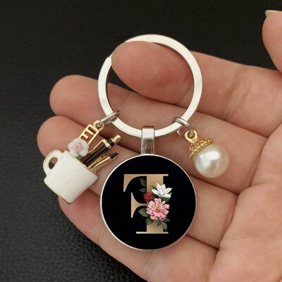 New charm enamel pen holder teachers day gift keychain simp