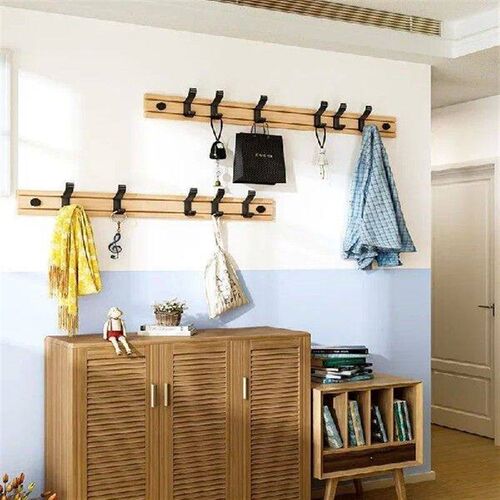 Vintage Hidden Storage Hooks Wall Mounted Coat Rack for