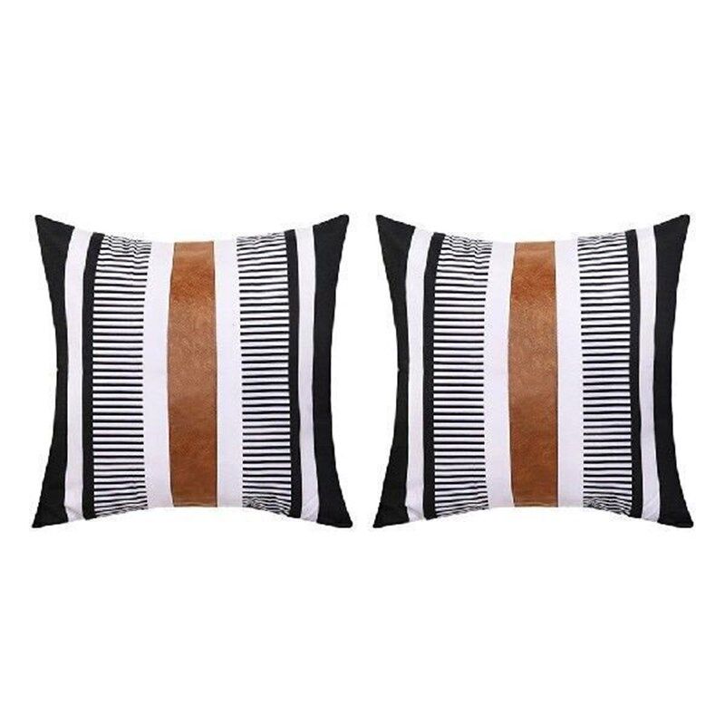 2 Pcs Printed Pillow Cover Sofa Case Decorative Pillows图片