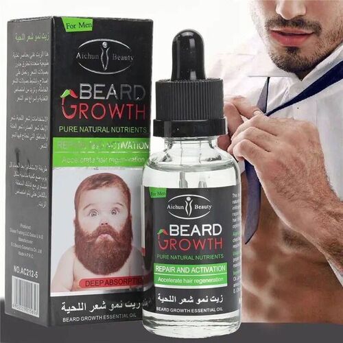 Mens Facial Hair Grow Thick Beard Growth  Essential Oil