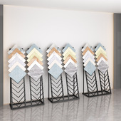 瓷砖玻璃展示架300地砖样品架集成吊顶架铝扣板橱柜门色板石材架