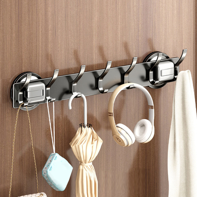 吸盘挂钩一排门后挂衣架墙上壁挂免打孔强力真空入户门玄关挂衣钩