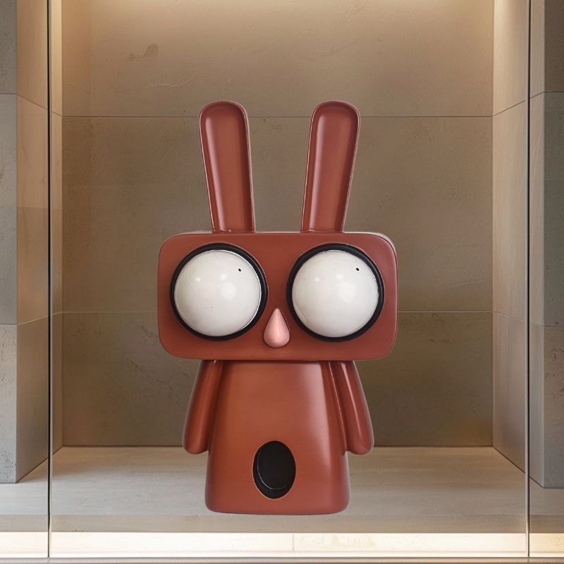 客厅电视柜桌面摆件高级感大眼兔存钱罐卡通风儿童房家居软装饰品,家居饰品,桌面摆件,淘宝优惠券,粉丝福利购,淘宝优惠卷