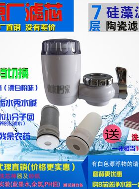 健康1号泉龙头净水器一号泉阻垢水秀水碱碳纤维净水器滤芯