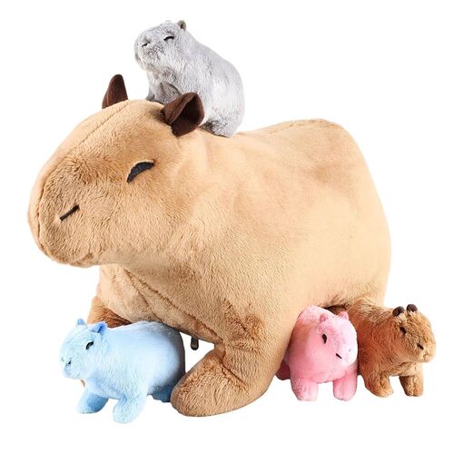 Kawaii Simulation Capybara Stuffed Animal-13.38 Mommy Stuf