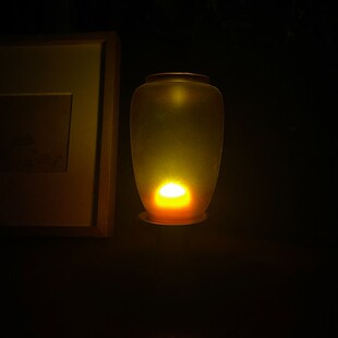 百年卢艺蜡烛烛台摆件玻璃灯罩香薰托台家用氛围感烛光晚餐高级感