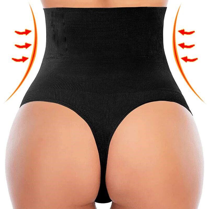 Women Slimming Panties Body Shaper High Waist Thong Belly Co - 实物图
