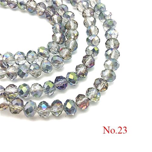 3x4mm/4x6mm/6x8mm Crystal Rondel Beads Wheel Faceted Glass B
