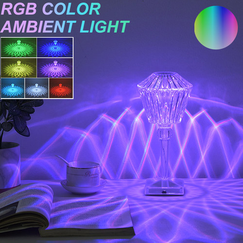 Romantic Diamond Crystal Shadow LED Atmosphere Projection Li