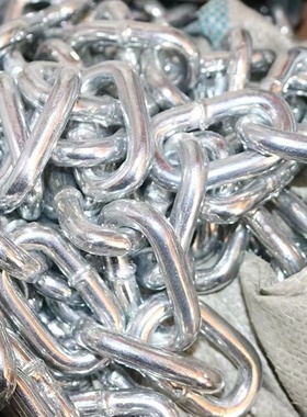 加粗镀锌铁链子链条锁链条吊链护栏链晒衣链狗链防盗链5MMMM8MM