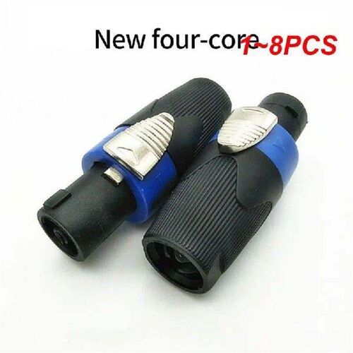 1~8PCS Speakon Cable Adapter Connectors 4 Pole Audio