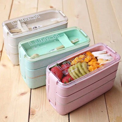 Separate Lunch Box Portable Bento Box Lunchbox Leakproof Foo