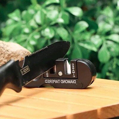 Portable Tungsten Ceramic Carbide Knife Whetstone Sharpener