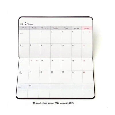 A6 Monthly Weekly Planner Notebook Journal Agenda 2024 Diary