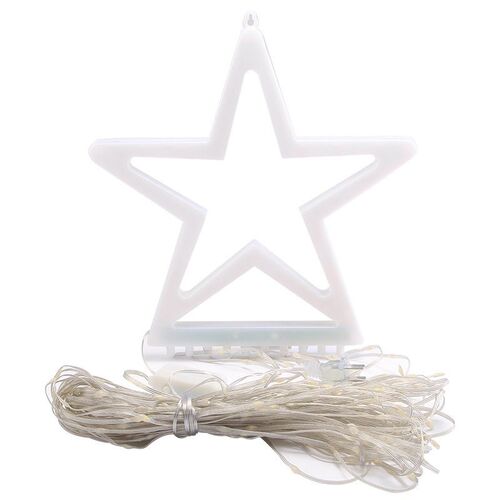 Led Five-pointed Star Waterfall Flowing Water Light String C