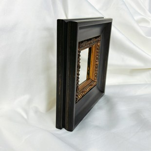 复古高级感装裱油画外框定制中古画框立体印花实木挂墙欧式照片框