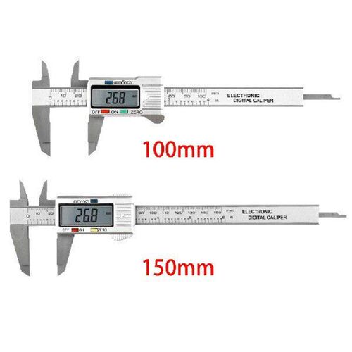 150mm 100mm Electronic Digital Caliper Carbon Fiber Dial