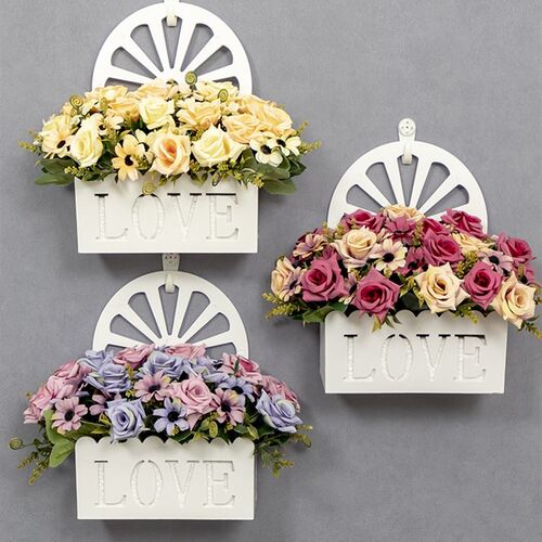 Hang a wall to artificial flowers hanging decoration small