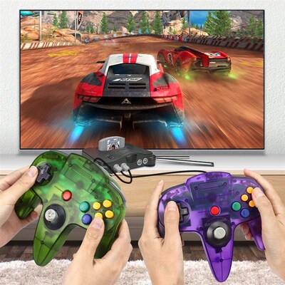 2PCS/Pair Wired Gamepad For N64 Wired Joypad Controller for
