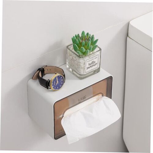 Toilet Tissue Paper Holder Shelf Bathroom kitchen Towel Roll