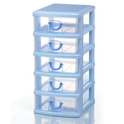 Multi-layered cosmetic storage box with drawers, small organ