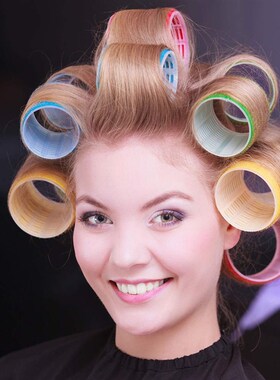 Curlers Heat Hair Rollers with Duckbill Clips Self Grip perm