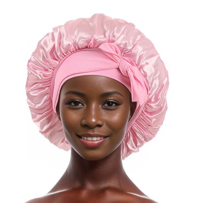 Coffee Black White Wine Navy Pink Large Satin Bonnet Silk Ni