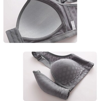 The New Front Button Type Sexy Brassiere Anti-sagging Gather