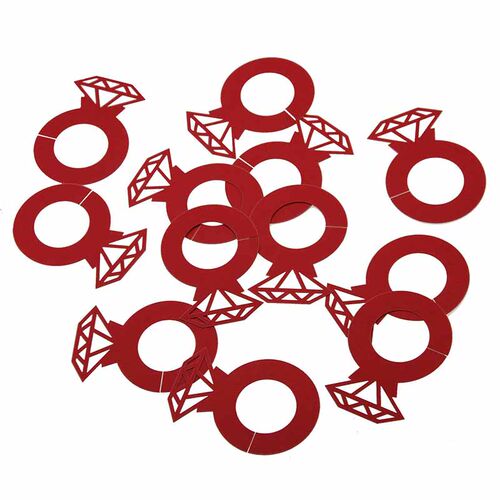 12pcs Ring Confetti Wedding Bachelorette Party Decor Diamond