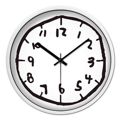10 inches silent wall clock bedroom living room colorful