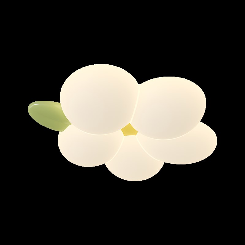 铭琢灯饰普瑞全光谱护眼卧室灯吸顶灯花朵儿童房吸顶灯兔子吊灯