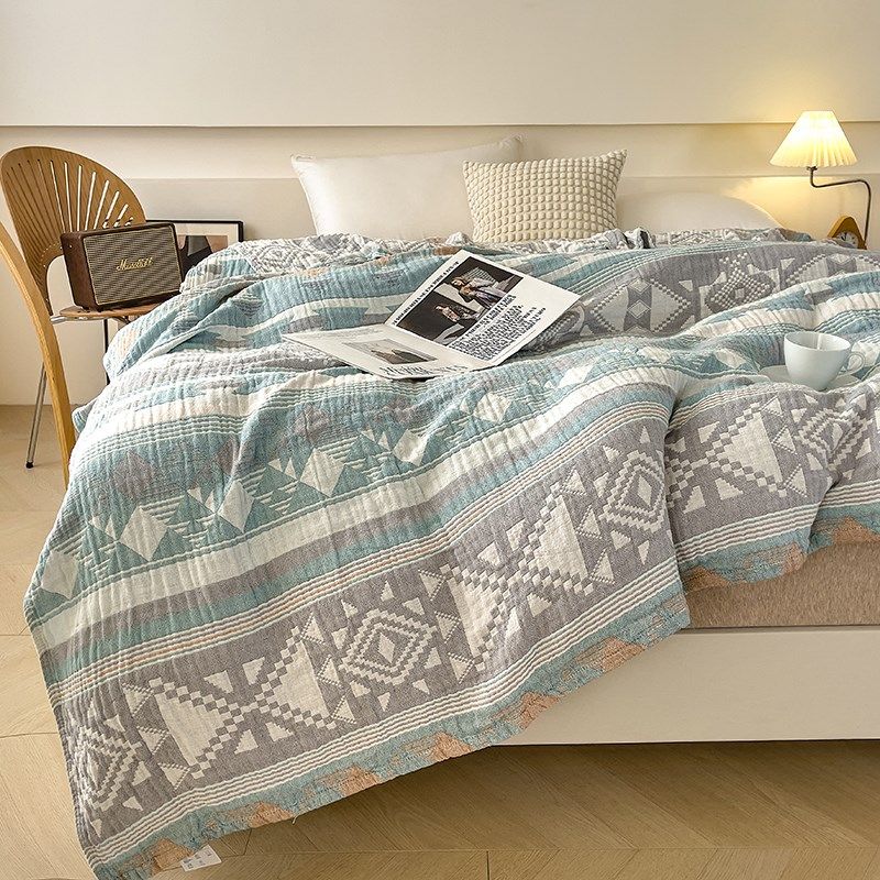 三层全棉水洗纱布毛巾被纯棉单人双人毛巾毯子午睡休闲盖毯空调毯,床上用品,休闲毯/毛毯/绒毯,淘宝优惠券,粉丝福利购,淘宝优惠卷