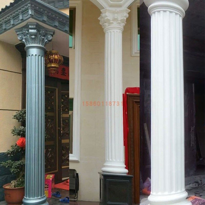 罗马柱模具圆柱子欧式别墅大门水泥柱外墙装饰圆型建筑模板厂家