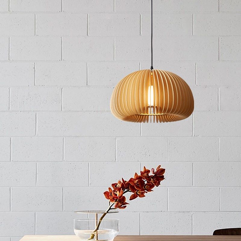 vintage日式侘寂风南瓜餐厅吊灯木艺艺术创意民宿书房简约南瓜灯,家装灯饰光源,餐厅吊灯,淘宝优惠券,粉丝福利购,淘宝优惠卷