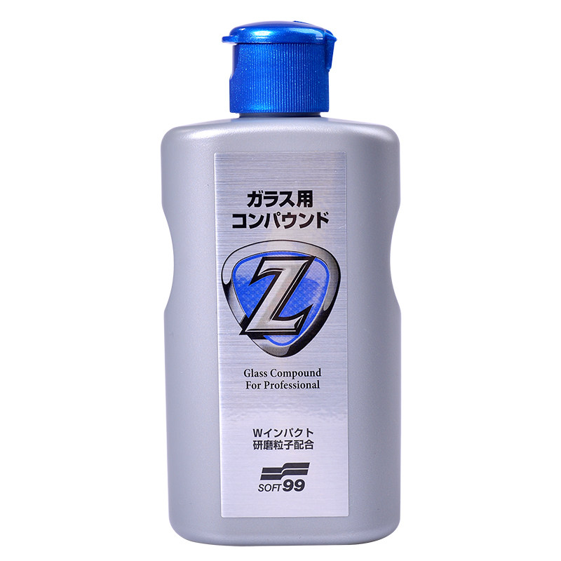 SOFT99前挡风玻璃油膜去除剂汽车玻璃清洁剂强力去水印污垢清洗剂
