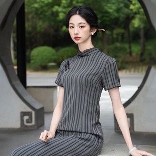 2024的新中式民国风改良旗袍年轻款少女高级感绝美学生夏季连衣裙