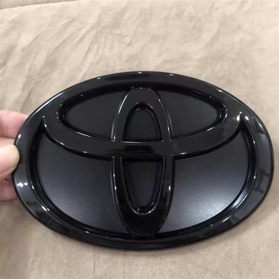 适用于24款普拉多黑色尾门车标改装黑化后标新霸道 LC250后尾箱标