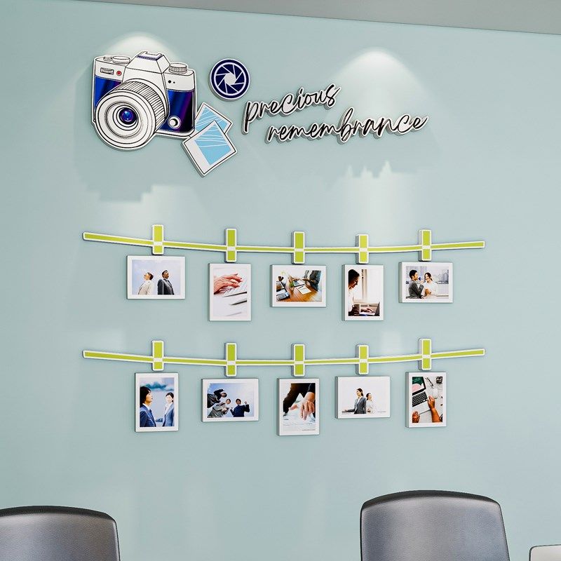 创意个性照片墙客厅卧室房间墙贴纸办公室企业公司员工天地风采墙,家居饰品,软装墙贴,淘宝优惠券,粉丝福利购,淘宝优惠卷