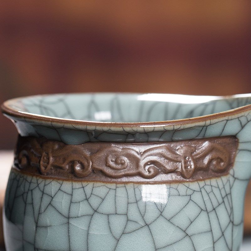 龙泉青瓷公道杯陶瓷茶道匀杯哥窑冰裂公杯大号分茶器茶漏杯海茶具,餐饮具,公道杯,淘宝优惠券,粉丝福利购,淘宝优惠卷