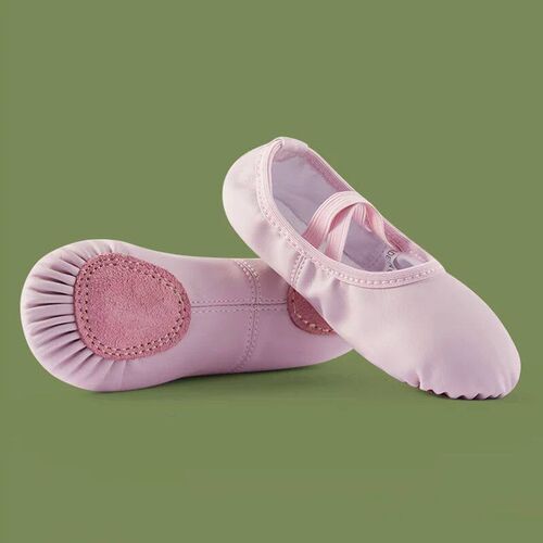 Womens Ballet Slipper Dance Shoes PU Classical Shoes Yoga S