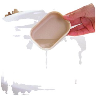Double-layer covered soap dish for bathroom, water-draining