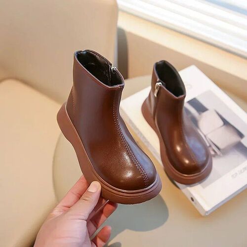 Autumn Winter Childrens Boots Fashion Simple Style Girls A