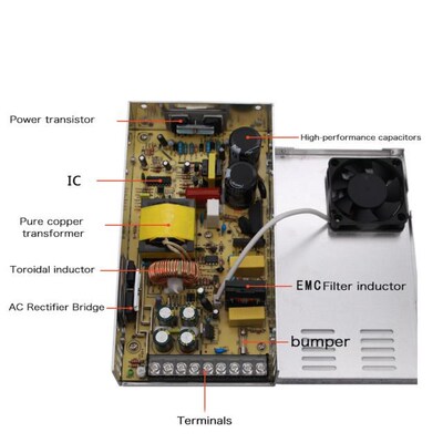 Professional 400W 60V Switching Power Supply S-400-60 6.6A S