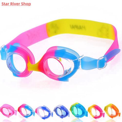 Cartoon Fish Silicone Swimming Goggles Kids Children Swiming