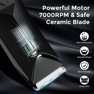 Sejoy T8S Electric Groin Hair Trimmer for Men,Rechargeable B