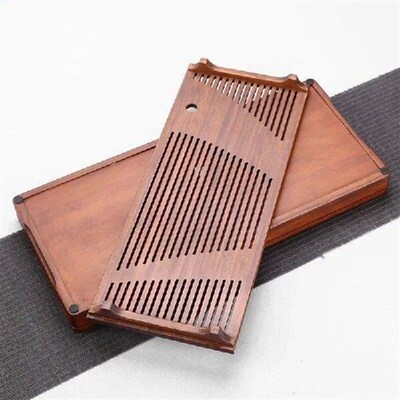 Chinese Solid Wooden Tea Tray Teaware Kung Fu Tea Set