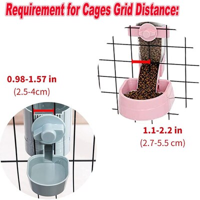 Automatic Pet Bowls Cage Hanging Feeder Pet Water Bottle Foo