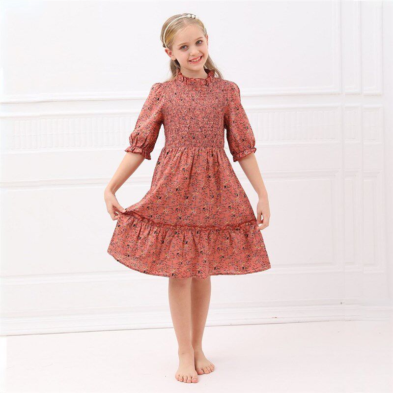 6M To 18Y Kids Baby Girls Teen Summer Dress Women Midi Dress
